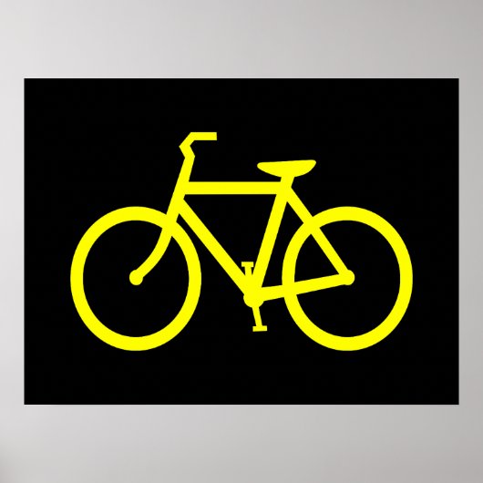 黄色の自転車 ポスター (正面)