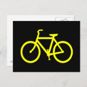 黄色の自転車 ポストカード (正面/裏面)