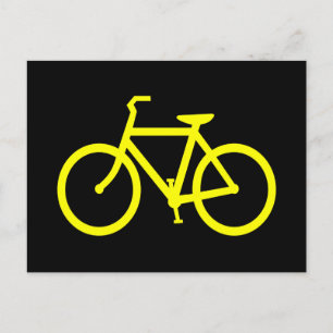 黄色の自転車 ポストカード