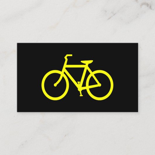 黄色の自転車 名刺 (正面)