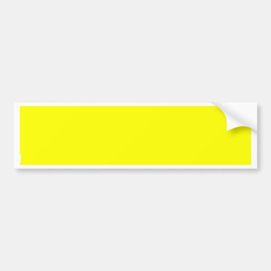 黄色の色デザカスタマイズイナ バンパーステッカー (正面)