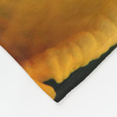 黄色の花がクローズアップ フリースブランケット (角)