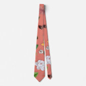 黄色の花と白いバラ 19 ネクタイ (正面)