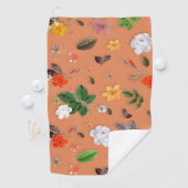 黄色の花と白いバラ 25 ゴルフタオル (インサイチュ)