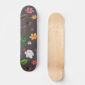 黄色の花と白いバラ 26 スケートボード (正面)