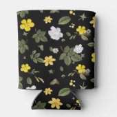 黄色の花と白のバラ2 缶クーラー (裏面)