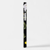 黄色の花と白のバラ2 iPhoneケース (左側面)