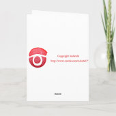 黄色の花のグリーティングカード カード (裏面)