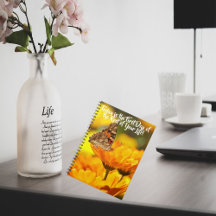 黄色の花のノート新しい始まり