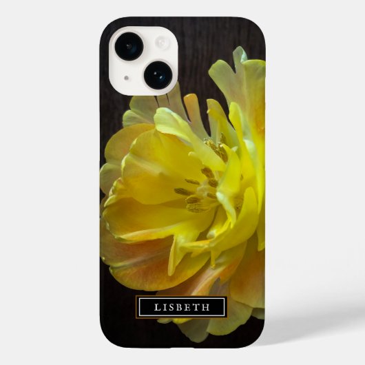 黄色の花のフローラiPhoneケース Case-Mate iPhoneケース (裏面)