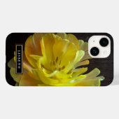 黄色の花のフローラiPhoneケース Case-Mate iPhoneケース (裏面 (横))