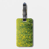 黄色の花のラゲッジタグ ラゲッジタグ (裏面縦)