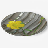 黄色の花の写真カスタム紙プレート9インチ ペーパープレート (アングル)