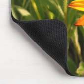 黄色の花の写真 マウスパッド (コーナー)