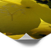 黄色の花の写真、夏期ポスター紙 ポスター (角)