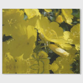 黄色の花の写真、夏期包装紙 ラッピングペーパー (フラット)