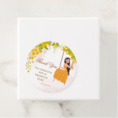 黄色の花の女の子のハルディ感謝の気持ちのラベル フェイバータグ (インサイチュ)