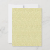 黄色の花の披露宴カード 招待状 (裏面)