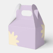 黄色の花の星のギフトバッグのデザイン フェイバーボックス (裏面サイド)