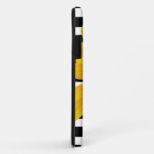 黄色の花の白黒ストライプ名 Case-Mate iPhoneケース (裏面/右)