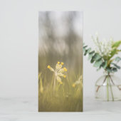 黄色の花の自然フォトカード (スタンド正面)