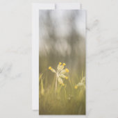 黄色の花の自然フォトカード (正面)