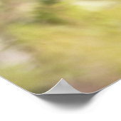 黄色の花の自然写真 ポスター (角)