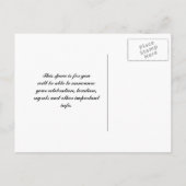 黄色の花はがきを保存 案内ポストカード (裏面)