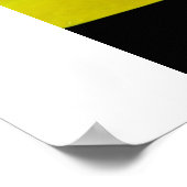 黄色の花びら ポスター (角)