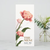 黄色の花オーガニックのメ結婚ニュー メニュー (スタンド正面)