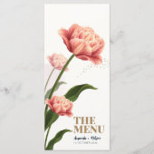 黄色の花オーガニックのメ結婚ニュー メニュー (正面)