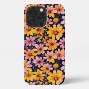 黄色の花カラフルフローラ iPhone 13 PROケース