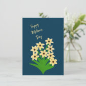 黄色の花グリーティングカード サンキューカード (スタンド正面)