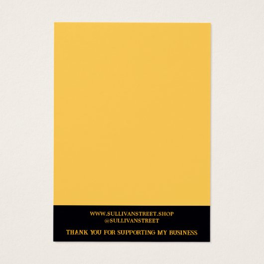 黄色の花スクリプトネックレスジュエリー表示 (裏面)