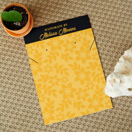 黄色の花スクリプトネックレスジュエリー表示