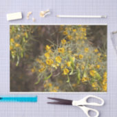 黄色の花ティッシュペーパー 薄葉紙 (クラフト)