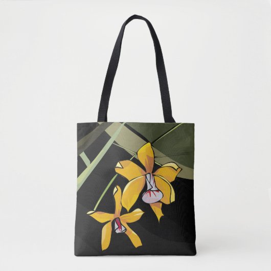 黄色の花トートバッグ トートバッグ (正面)