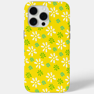 黄色の花パターンiPhone 15 Pro Maxケース iPhone 15 Pro Maxケース
