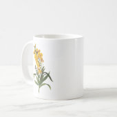 黄色の花ピエールジョセフレドゥーテ コーヒーマグカップ (正面左)