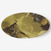 黄色の花フォトサマーカスタム紙プレート ペーパープレート (アングル)