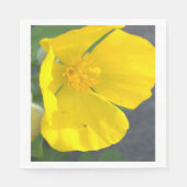 黄色の花写真ナプキン スタンダードランチョンナプキン (正面)
