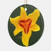 黄色の花写真 セラミックオーナメント (左)