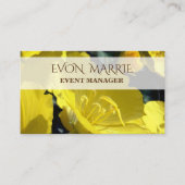 黄色の花写真、夏期名刺 名刺 (正面)