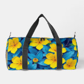 黄色の花地中海の- ダッフルバッグ (裏面)