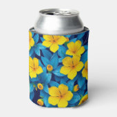黄色の花地中海の- 缶クーラー (缶正面)
