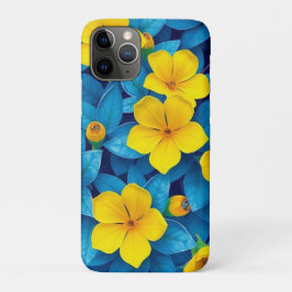 黄色の花地中海の- iPhone 11 PROケース