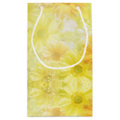黄色の花抱き枕 スモールペーパーバッグ (裏面)