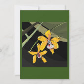 黄色の花招待状 招待状 (正面)