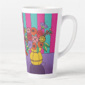 黄色の花瓶 カフェラテマグ (右)