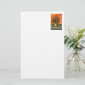 「黄色の花瓶」フローラ文房具 便箋 (スタンド正面)